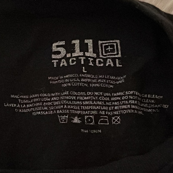 5.11 TACTICAL LAND OF THE FREE TEE SHORT SLEEVE SIZE LARGE - Picture 5 of 6